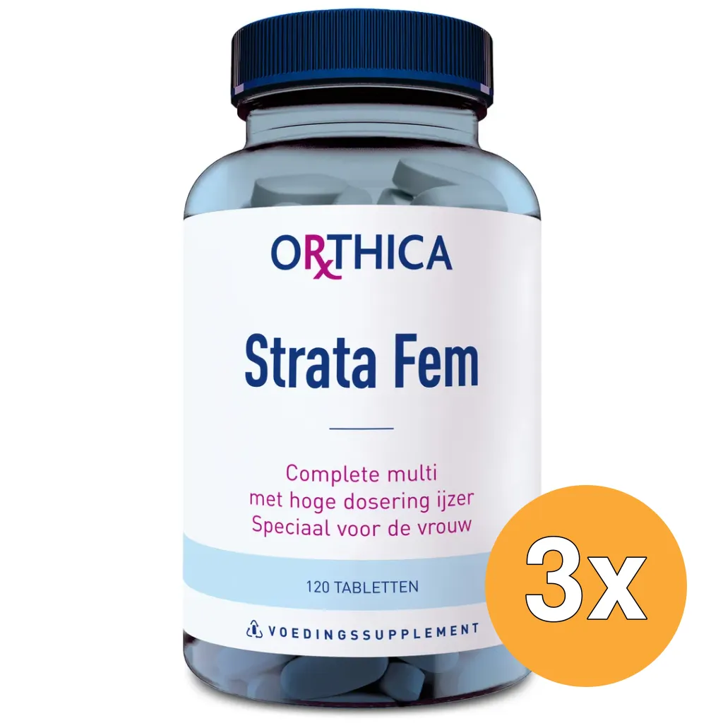3x Orthica Strata Fem (120 tabletten)