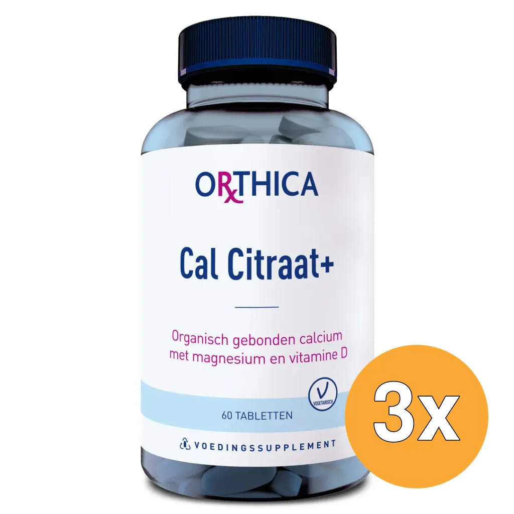 3x Orthica Cal Citraat + (60 tabletten)