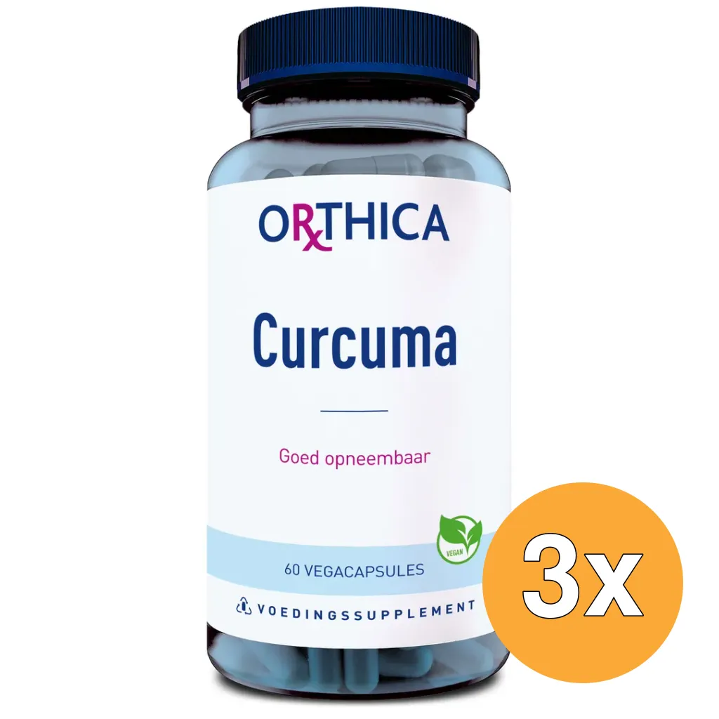 3x Orthica Curcuma (60 capsules)