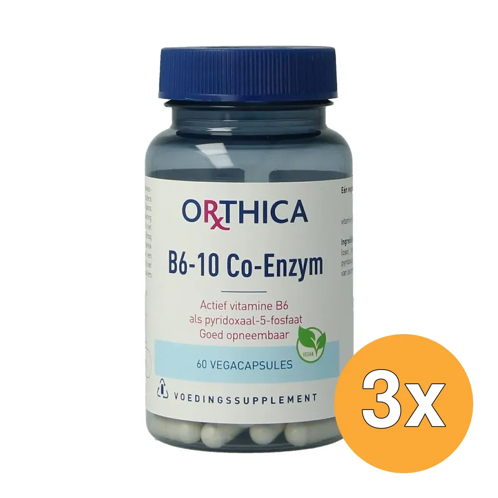 3x Orthica B6-10 Co-Enzym (60 vega capsules)