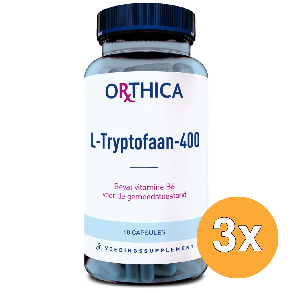 3x Orthica L-Tryptofaan 400 (60 capsules)