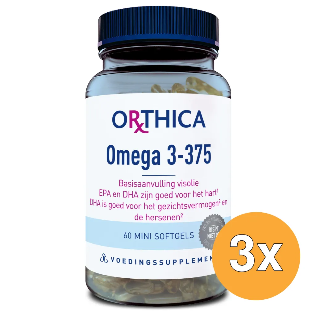 3x Orthica Omega 3-375 (60 softgels)