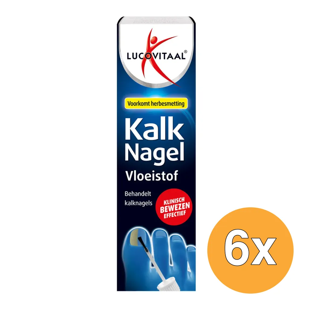 6x Lucovitaal Kalknagel Behandelingsvloeistof (10 ml)