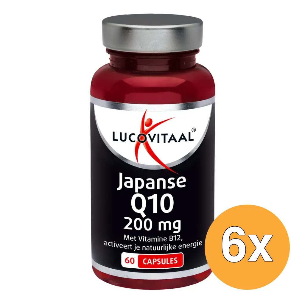 6x Lucovitaal Japanse Q10 200mg (60 capsules)