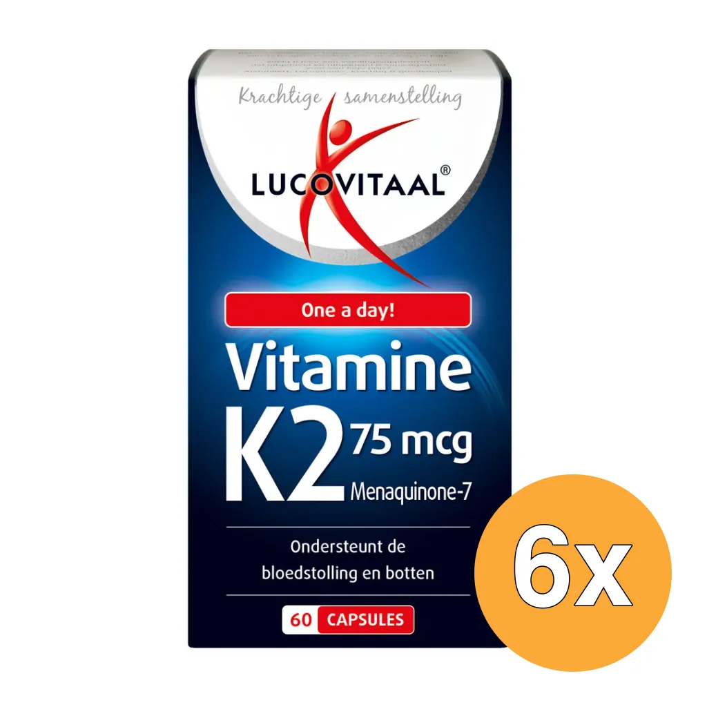 6x Lucovitaal Vitamine K2 75mcg (60 capsules)
