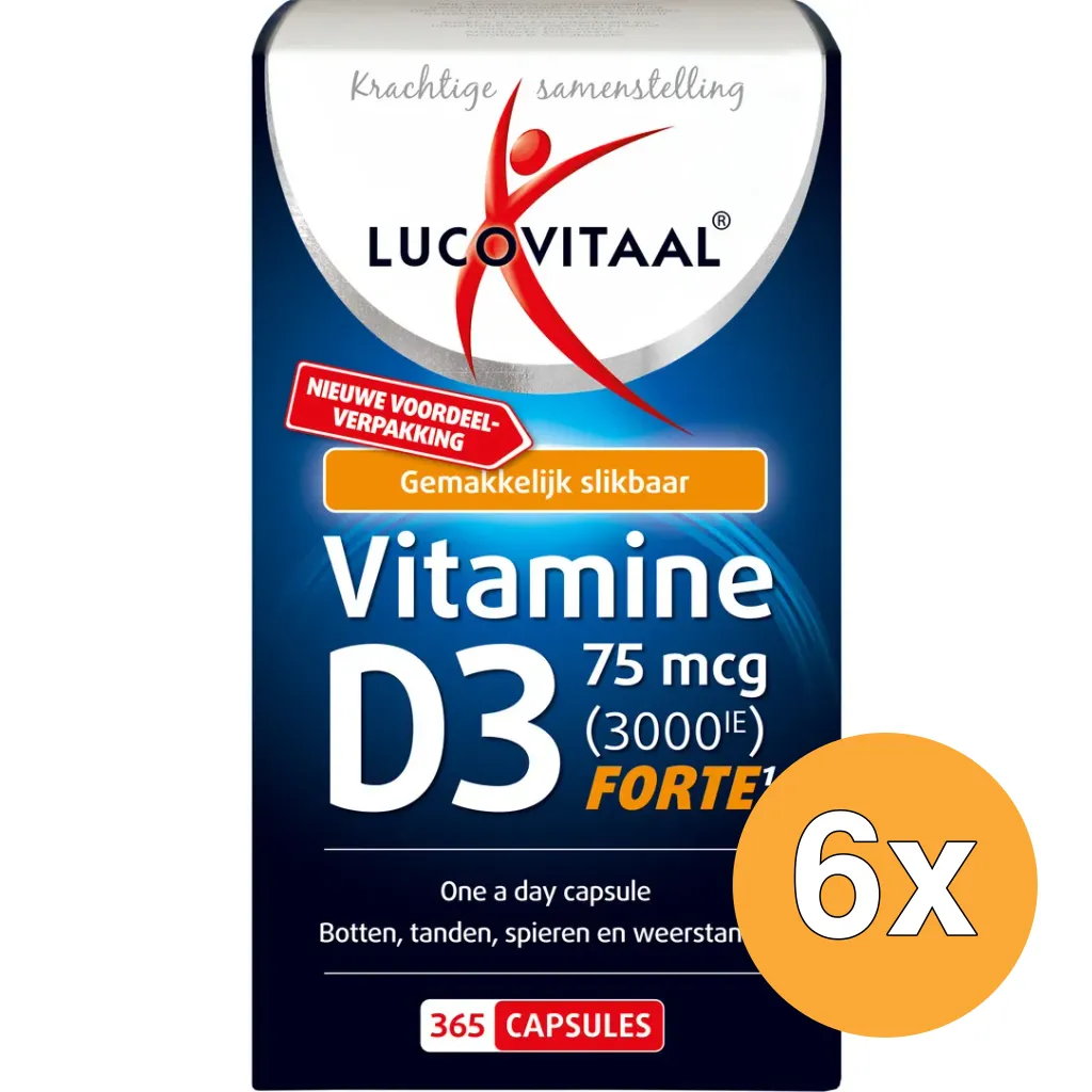 6x Lucovitaal D3 75mcg (365 capsules)
