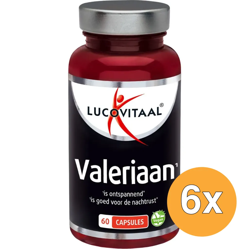 6x Lucovitaal Valeriaan 200mg (60 capsules)