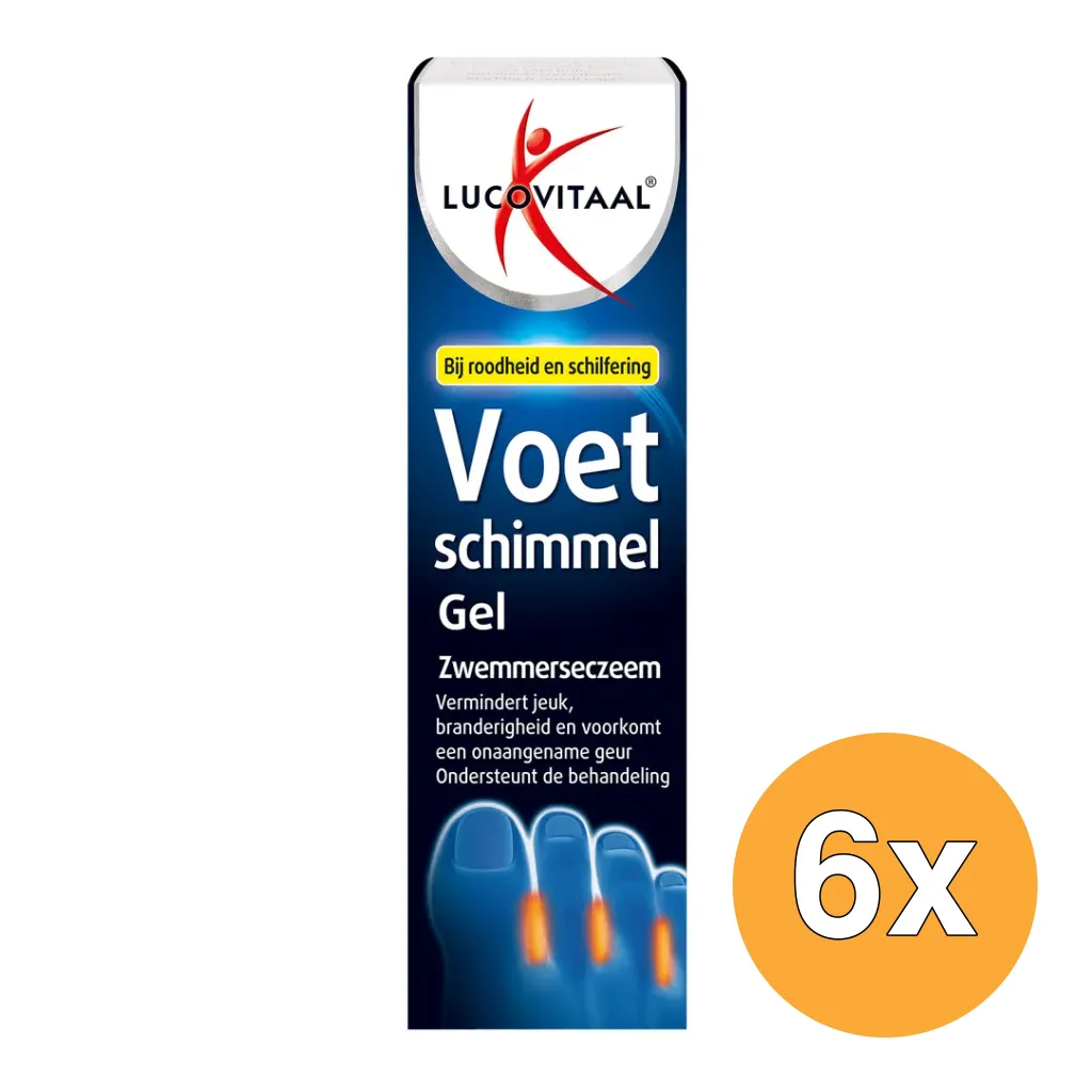6x Lucovitaal Voetschimmel Gel (30 ml)