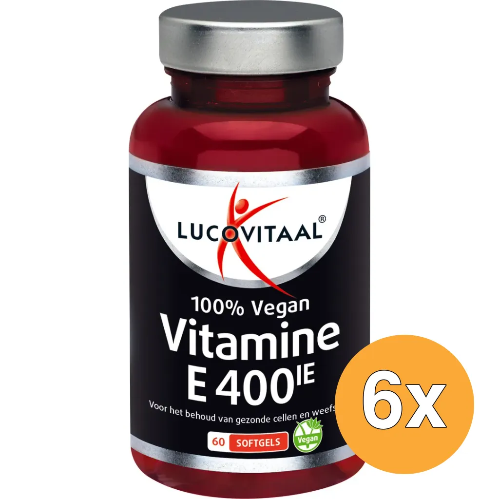 6x Lucovitaal Vitamine E 400IE (60 capsules)