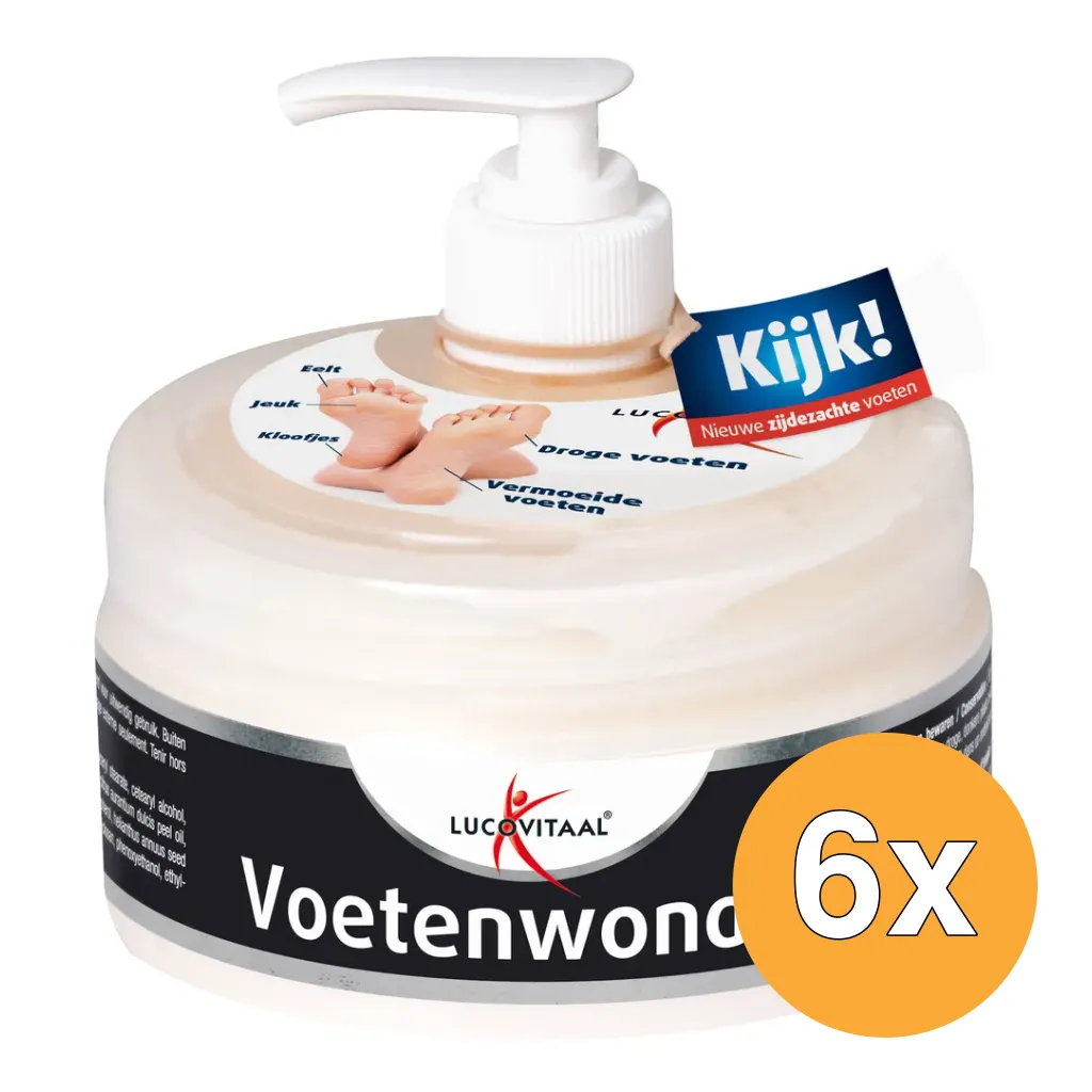 6x Lucovitaal Voetenwonder Zalf (300 ml)