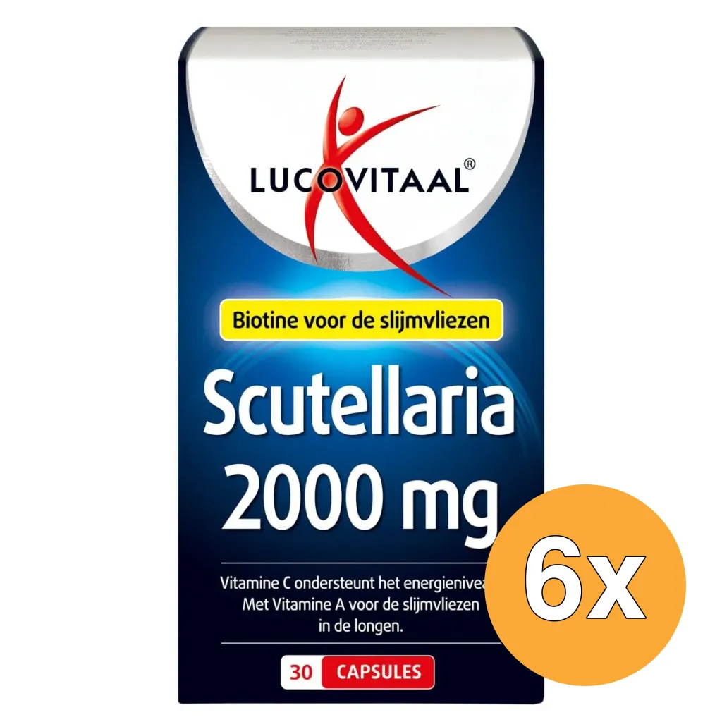 6x Lucovitaal Scutellaria 2000mg (30 capsules)