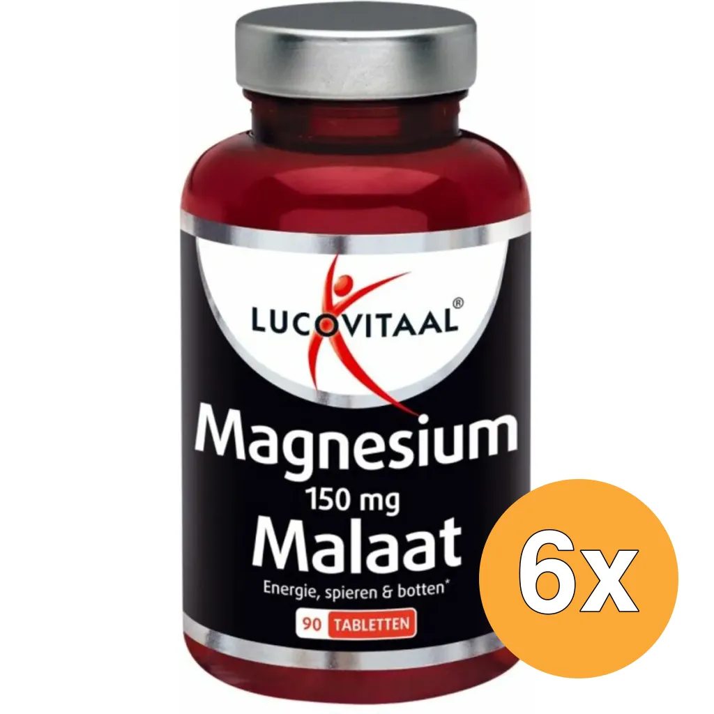 6x Lucovitaal Magnesium Malaat (90 tabletten)