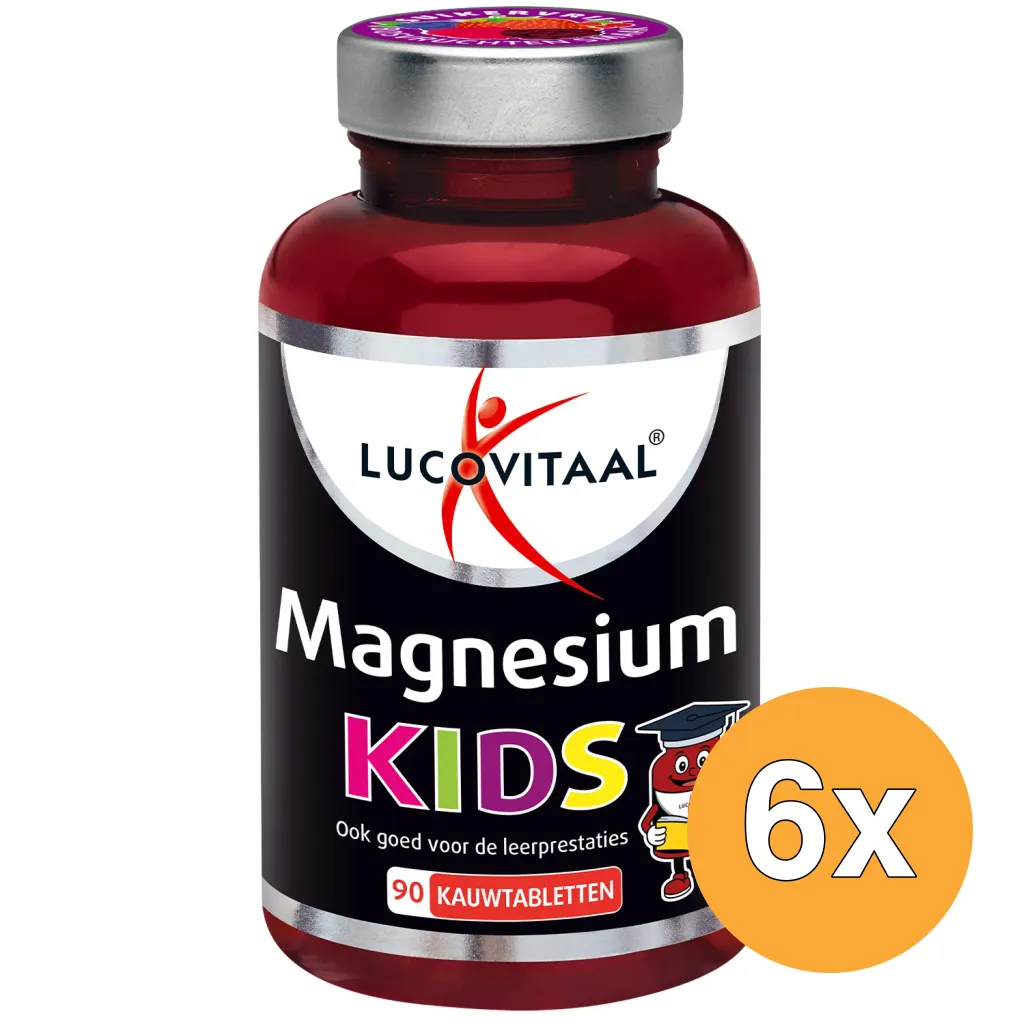 6x Lucovitaal Magnesium Kids (90 kauwtabletten)