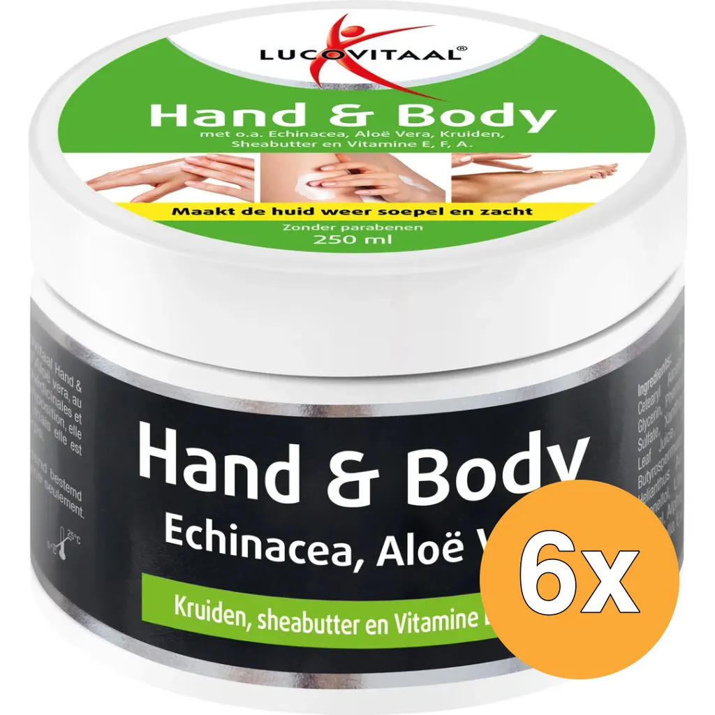 6x Lucovitaal Hand & Body Crème (250 ml)
