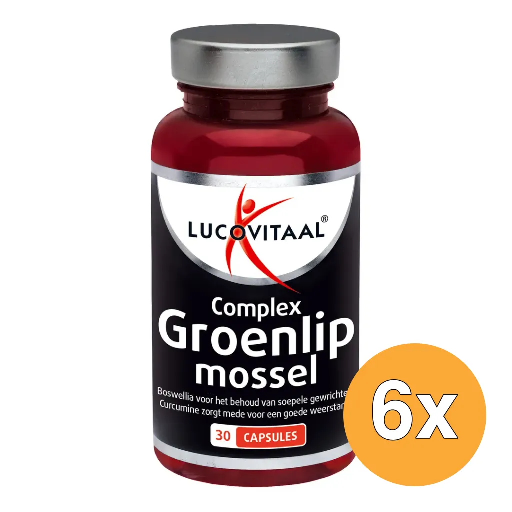 6x Lucovitaal Groenlipmossel (30 capules)