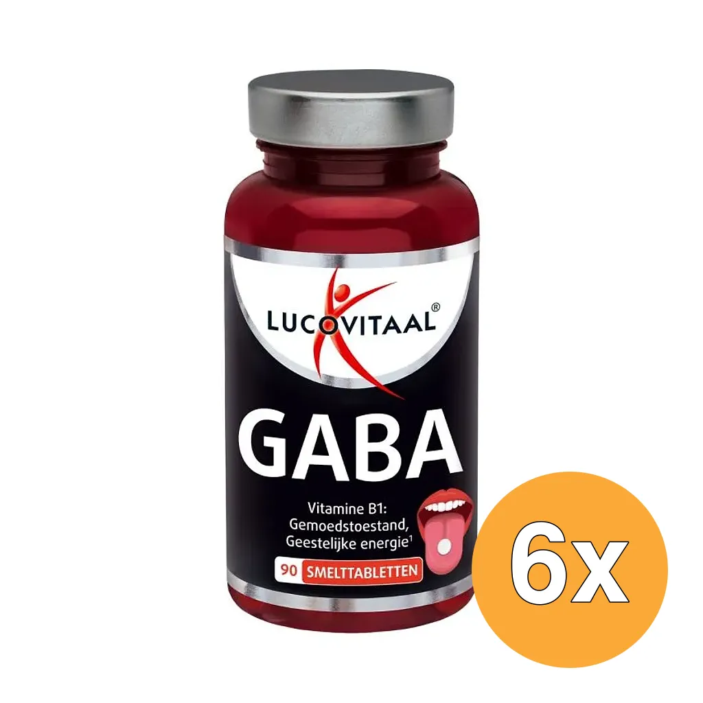 6x Lucovitaal GABA (90 smelttabletten)