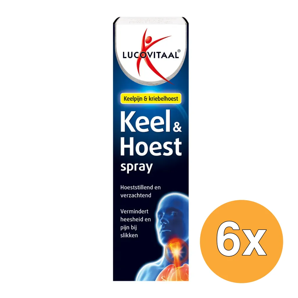 6x Lucovitaal Keel & Hoestspray (20 ml)
