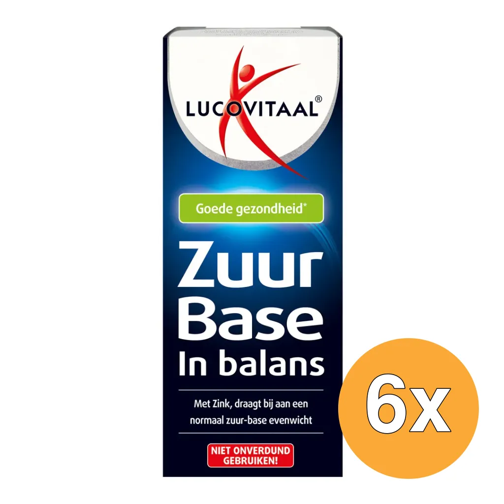 6x Lucovitaal Zuur Base Balans Druppels (30 ml)