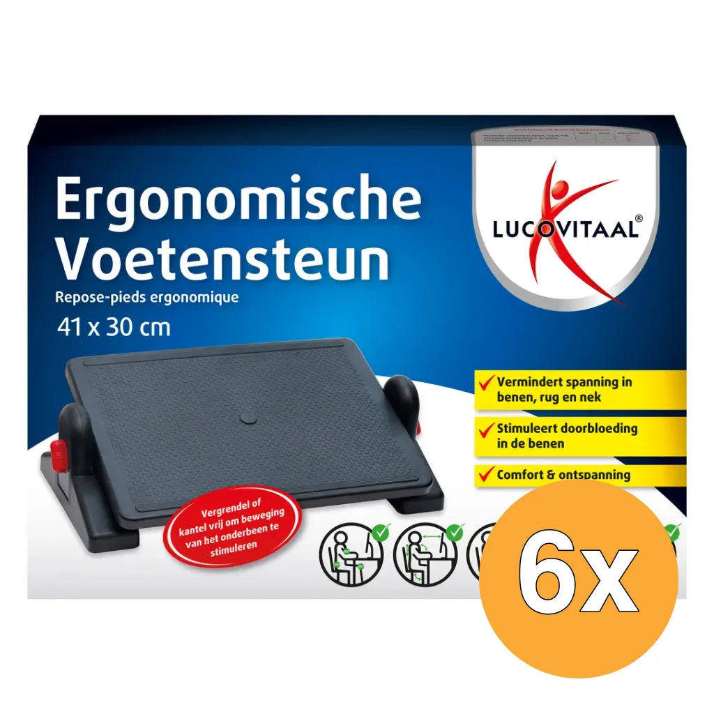 6x Lucovitaal Ergonomische Voetensteun (1 stuk)
