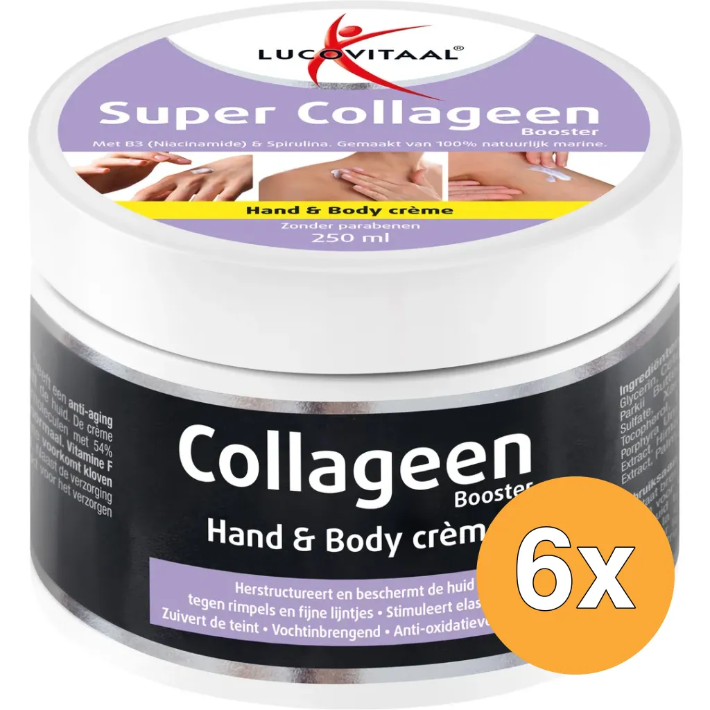 6x Lucovitaal Collageen Hand & Body Crã¨Me (250 ml)