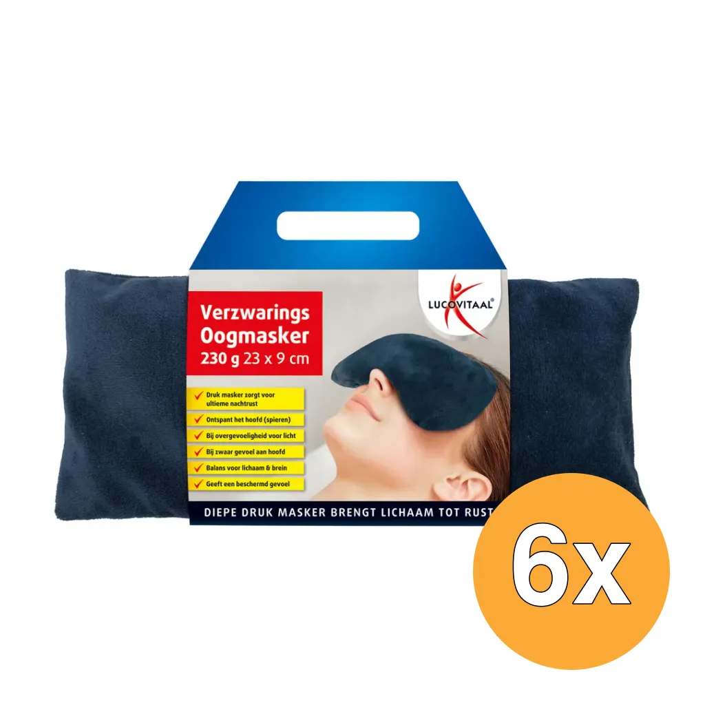 6x Lucovitaal Verzwaringsoogmasker (1 stuk)