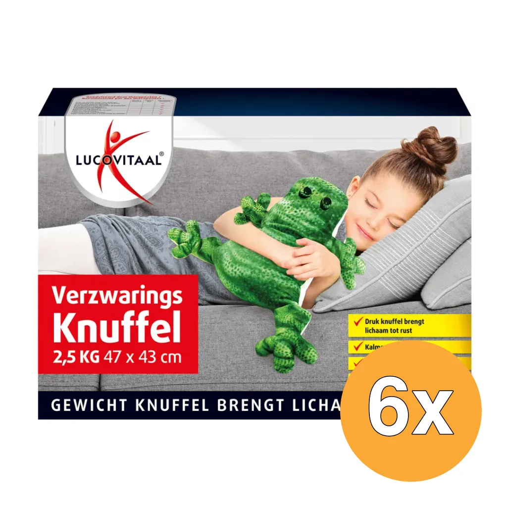 6x Lucovitaal Verzwaringsknuffel (1 stuk)