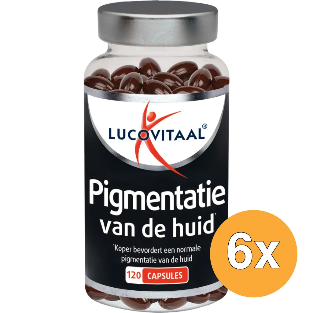 6x Lucovitaal Pigmentatie van de huid (120 capsules)