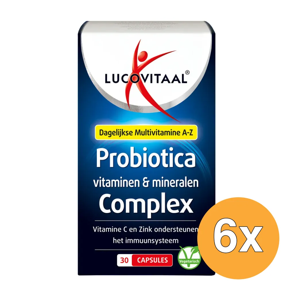 6x Lucovitaal Probiotica Vitaminen & Mineralen Complex (30 capsules)