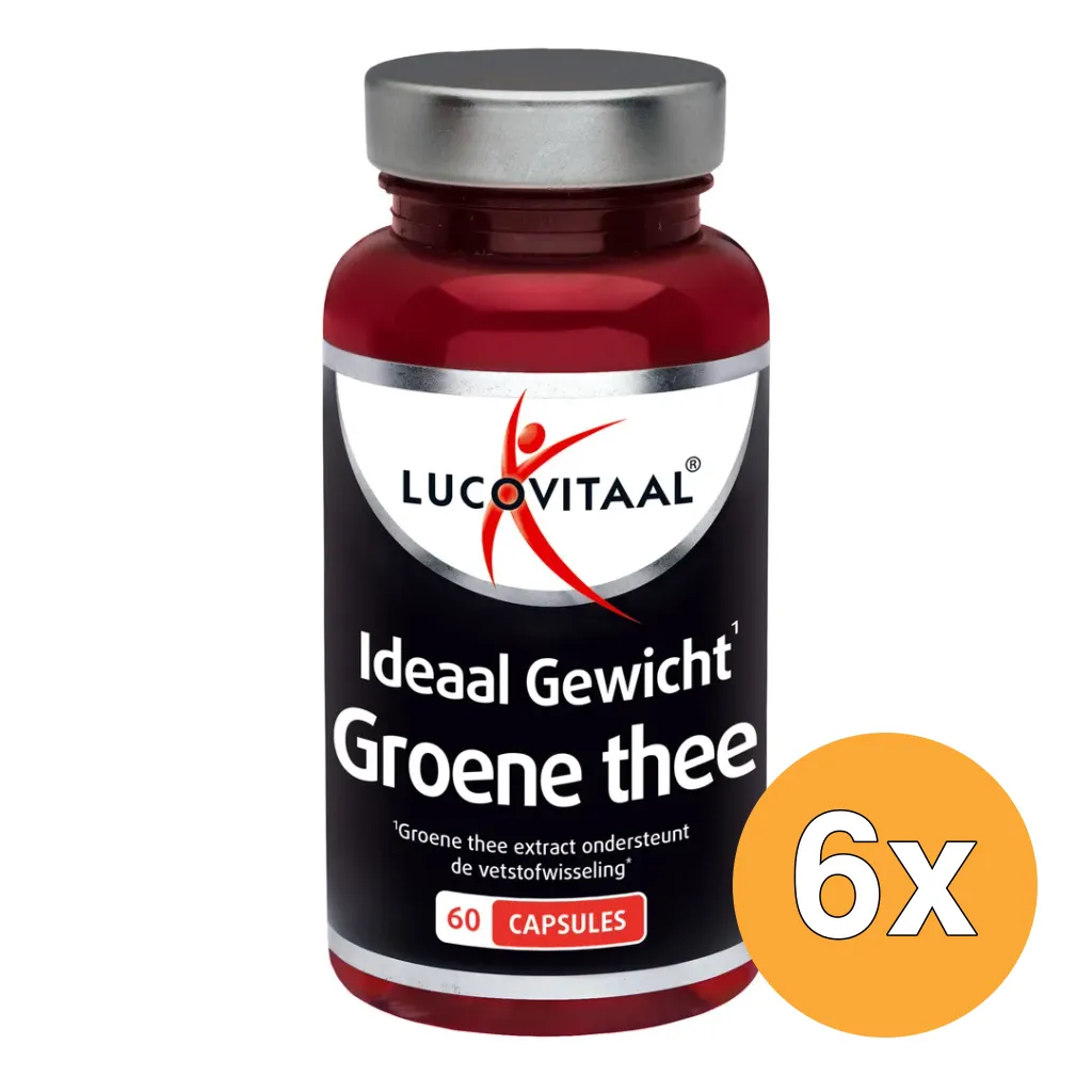 6x Lucovitaal Ideaal Gewicht Groene Thee (60 capsules)