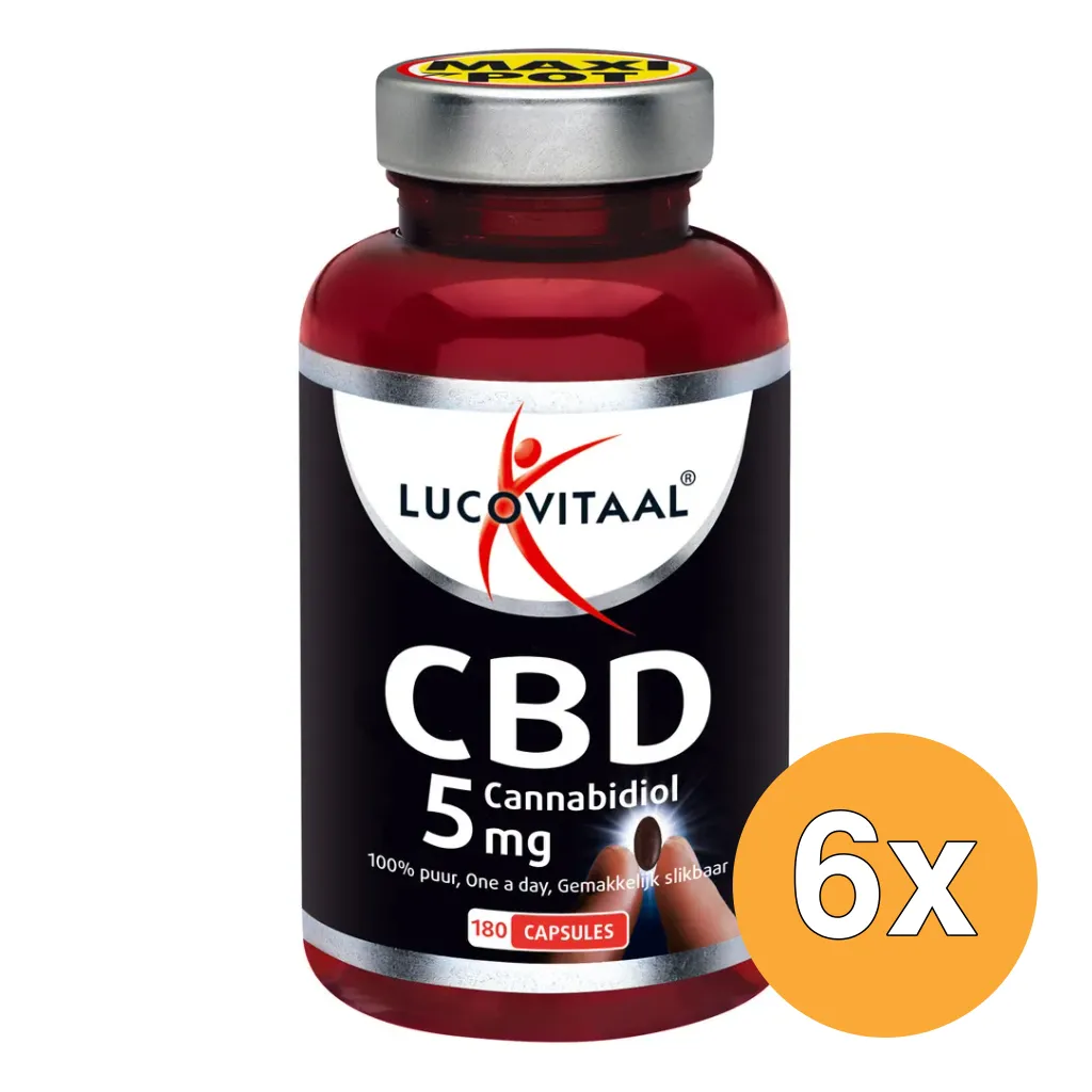 6x Lucovitaal CBD 5mg (180 capsules)