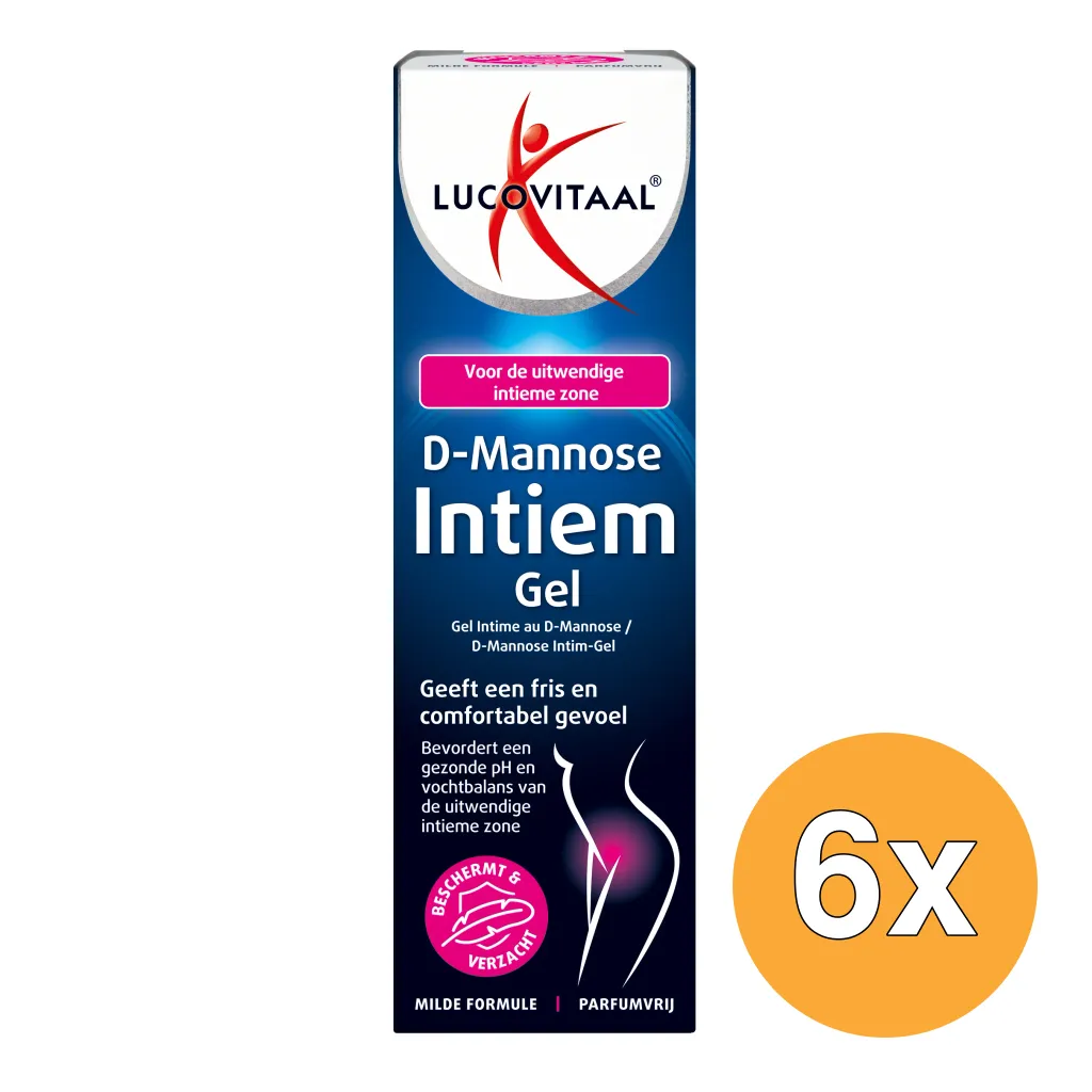 6x Lucovitaal D-Mannose Intiem Gel (50 ml)