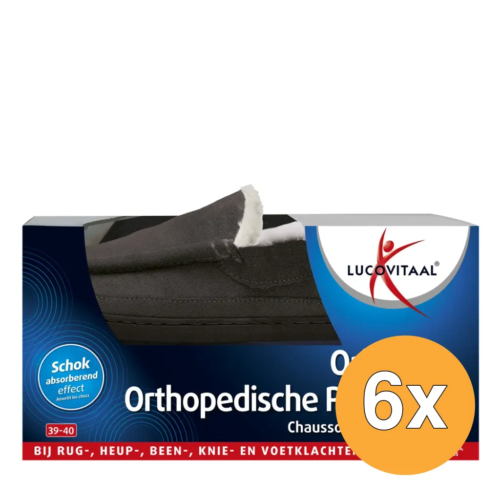 6x Lucovitaal Orth. Pantoffels 39-40 (1 paar)