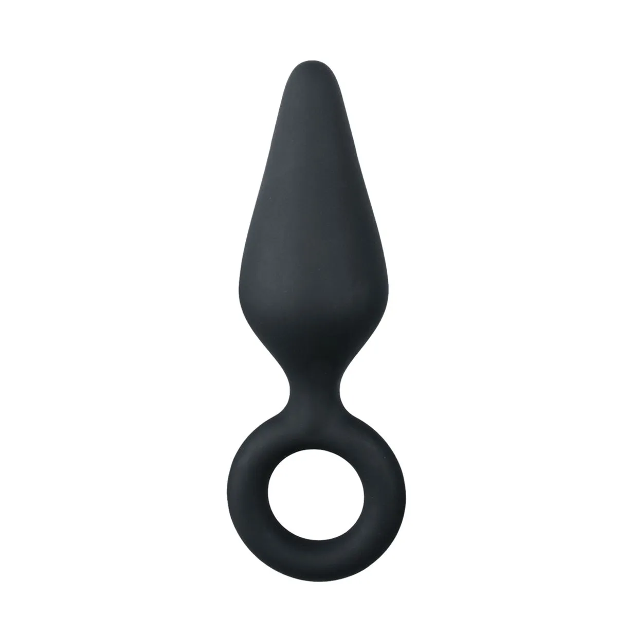 Easytoys Anal Collection - Buttplug with Pull Ring Medium Zwart (1 stuk)