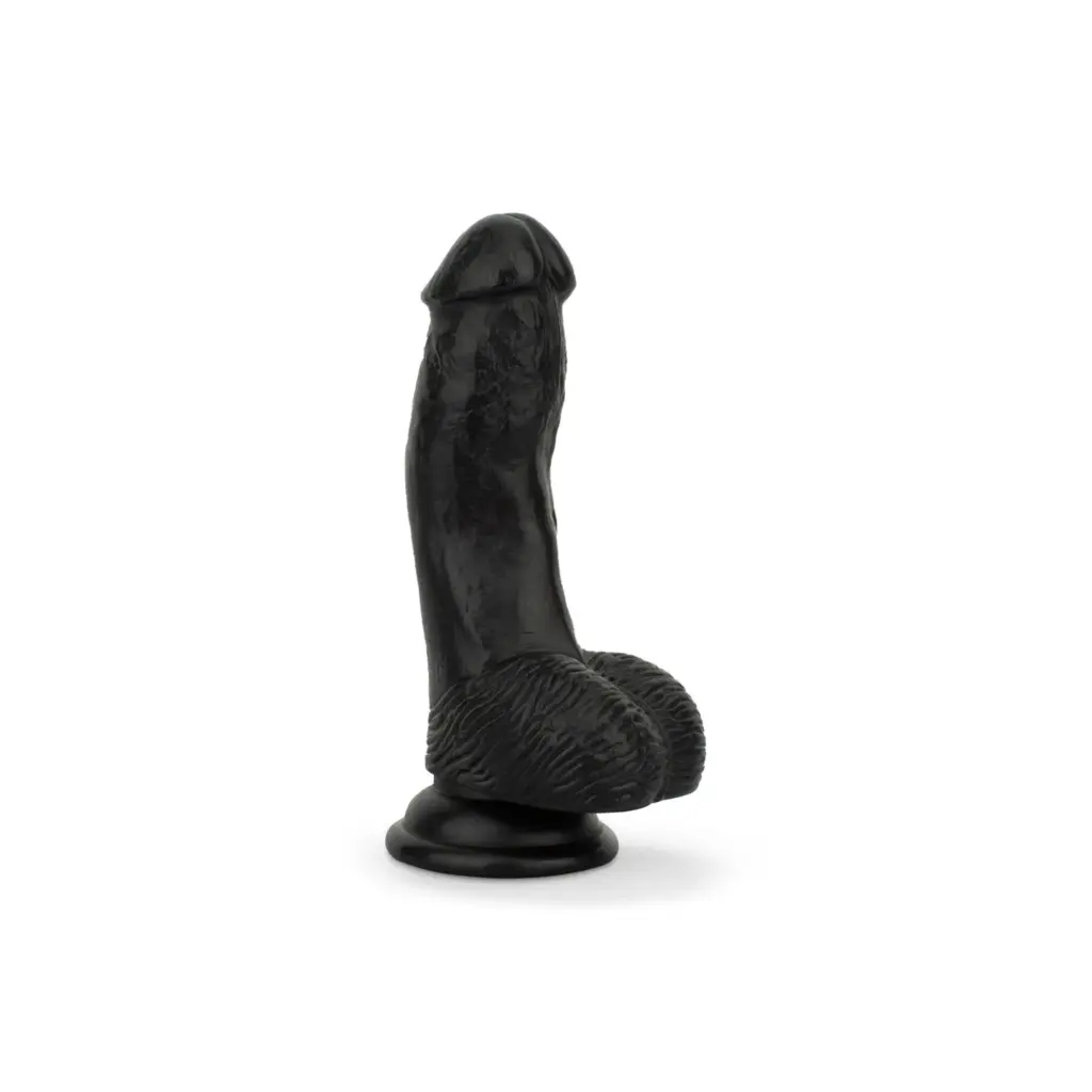 Easytoys Dildo Collection - Dildo with Balls 12 cm Zwart (1 stuk)