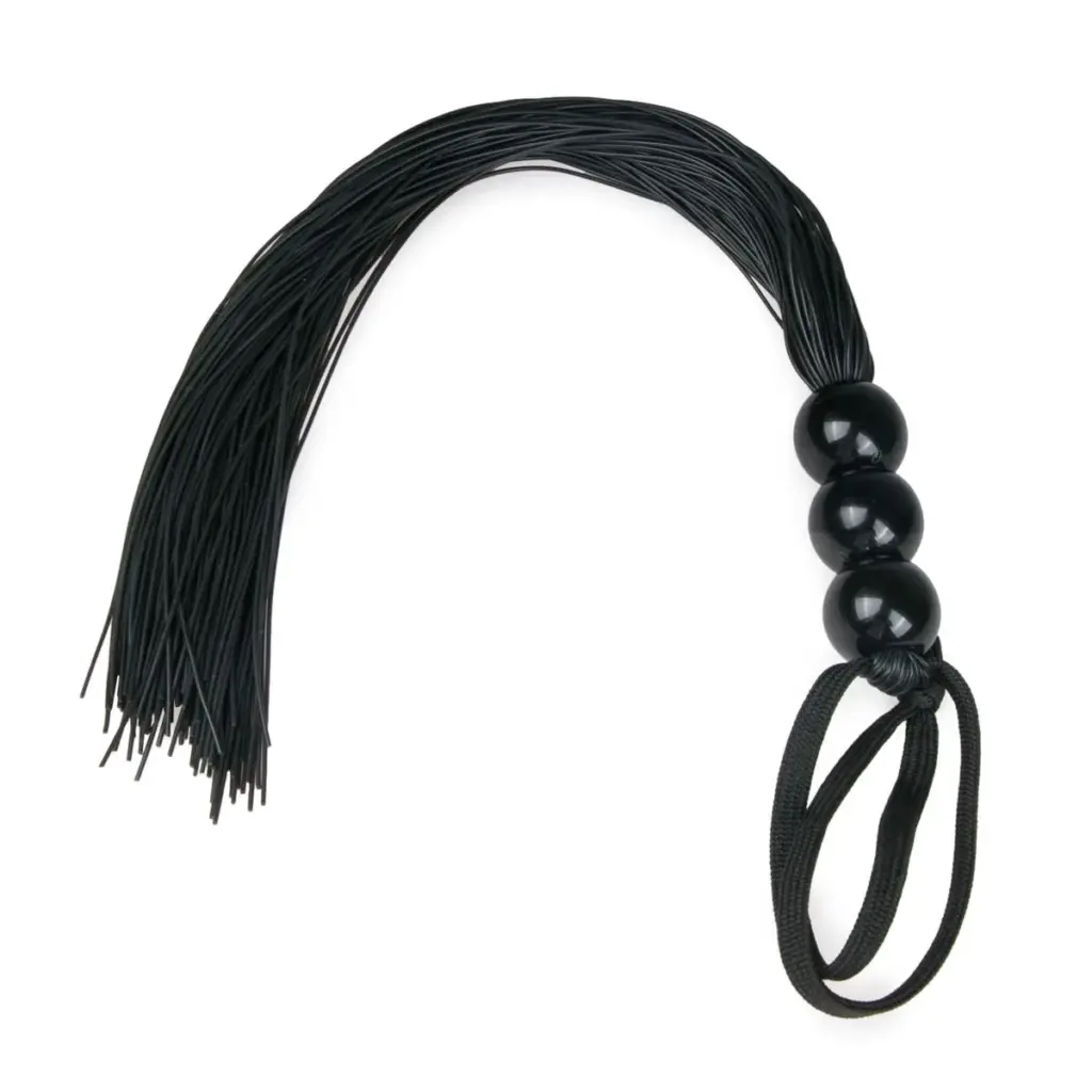 Easytoys Fetish Collection - Silicone Whip Zwart (1 stuk)