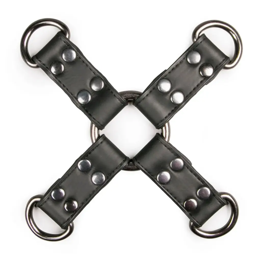 Easytoys Fetish Collection - Leather Hogtie Zwart (1 stuk)