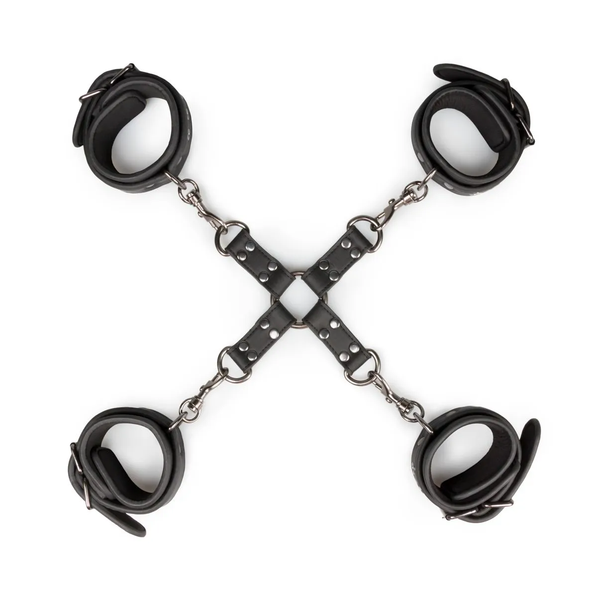 Easytoys Fetish Collection - Hogtie with Hand- and Ankle Cuffs Zwart (1 stuk)