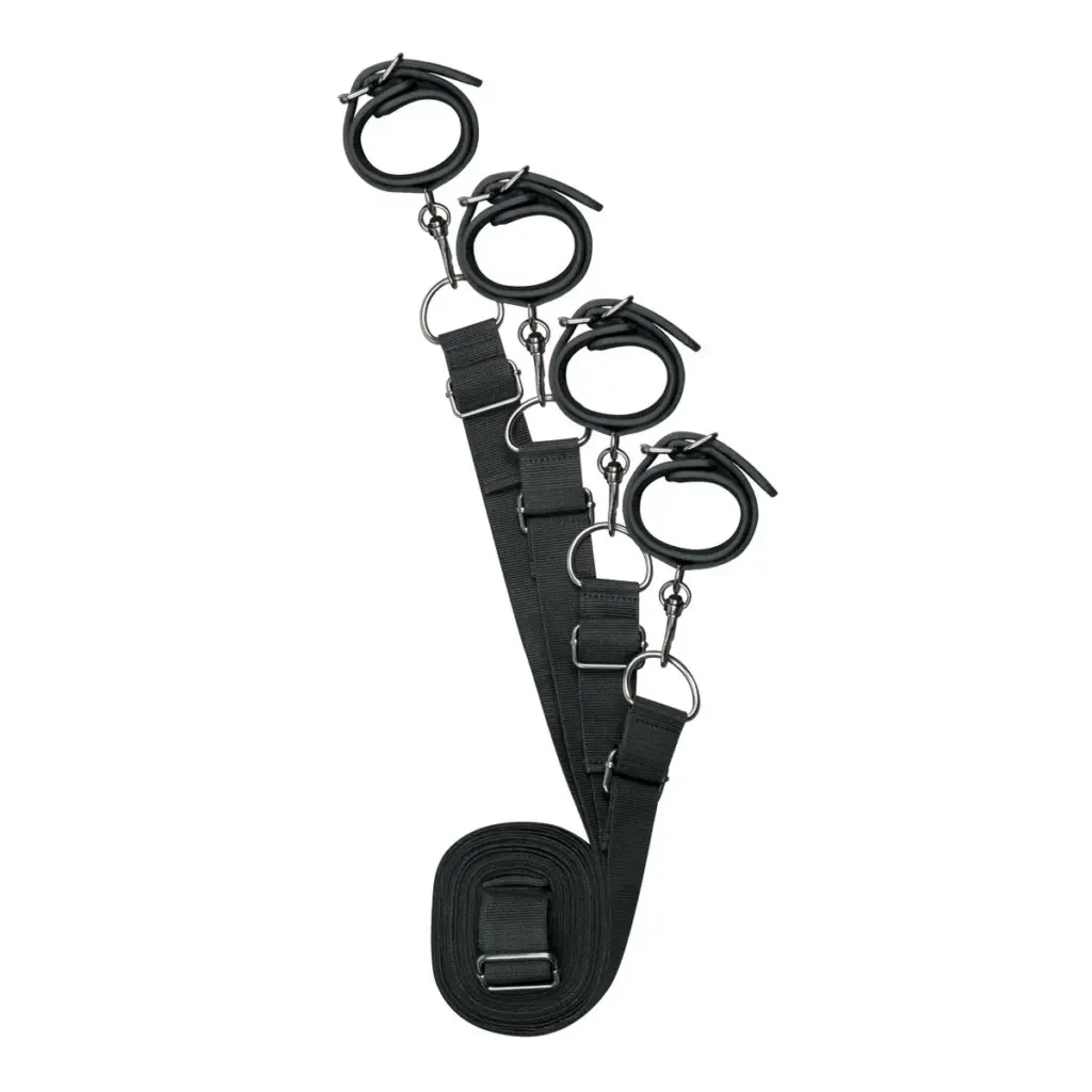 Easytoys Fetish Collection - Under Mattress Restraint Set Zwart (1 stuk)