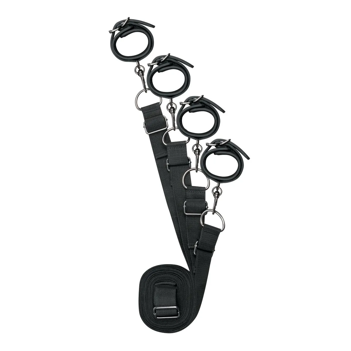 Easytoys Fetish Collection - Under Mattress Restraint Set Zwart (1 stuk)