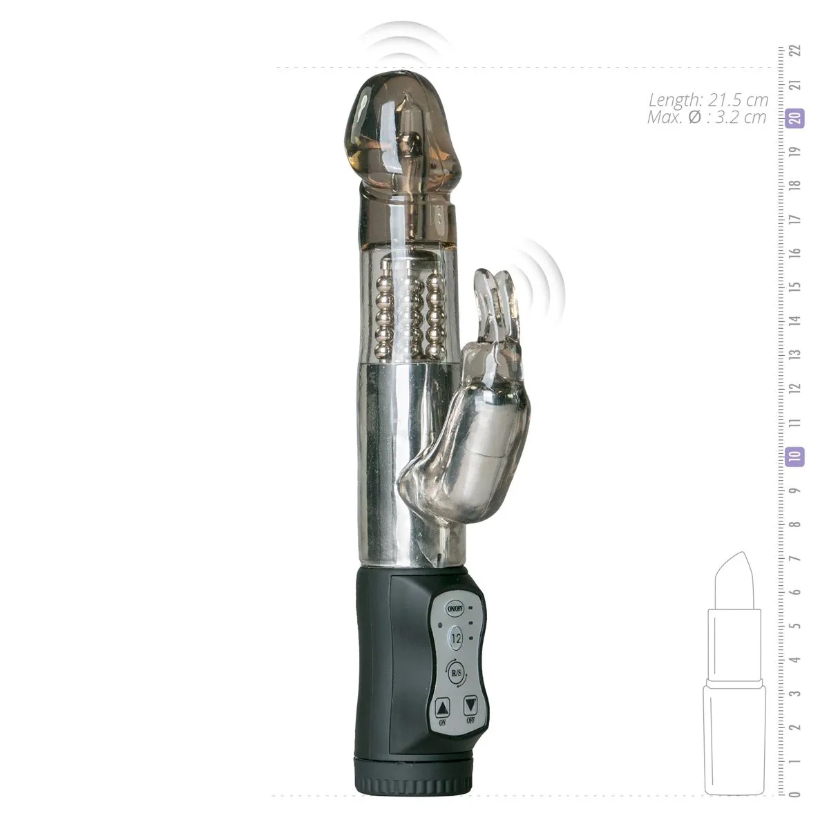 Easytoys Vibe Collection - Rabbit Vibrator Zwart (1 stuk) - image 5