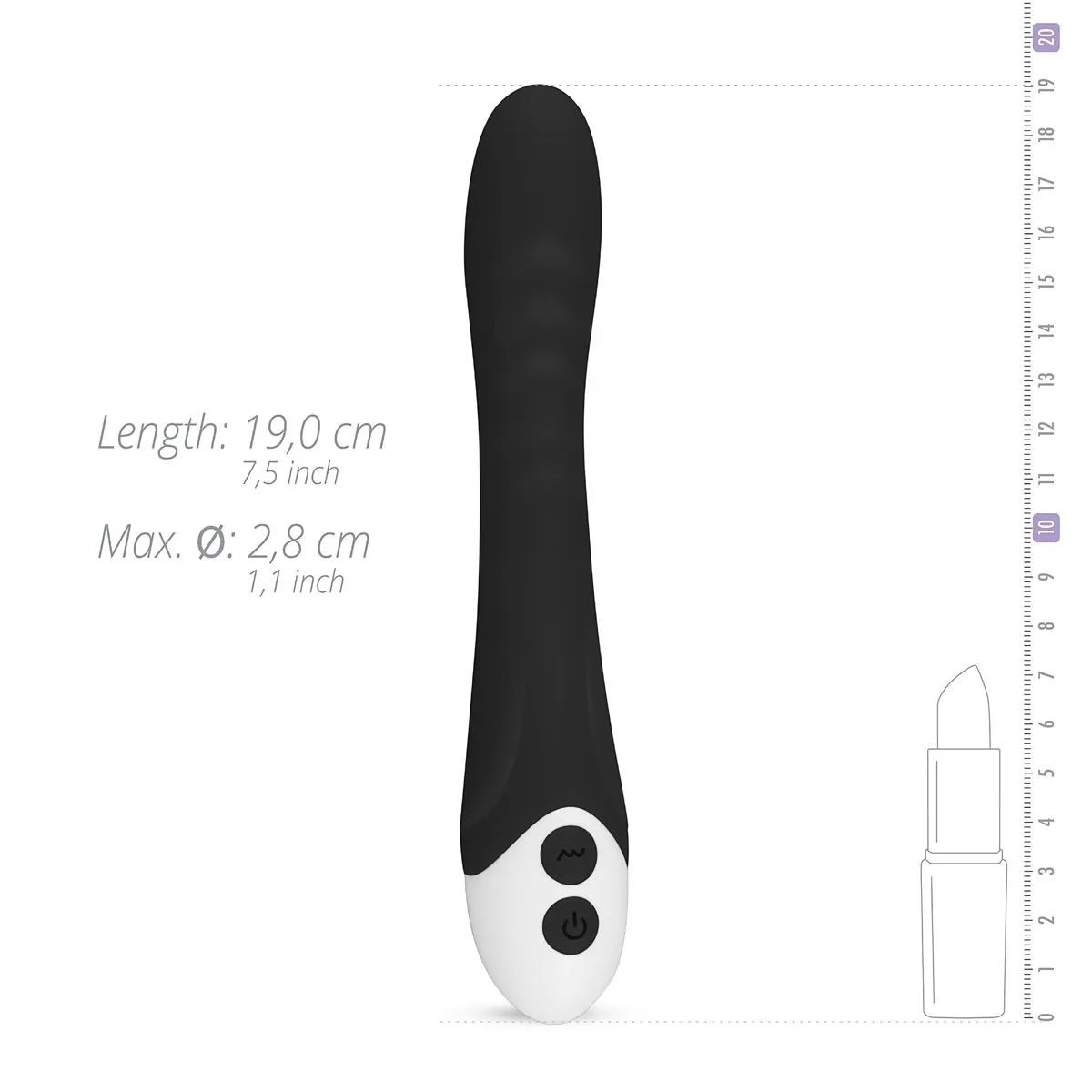 Easytoys Vibe Collection - Lunar Vibe Vibrator Zwart (1 stuk) - image 4