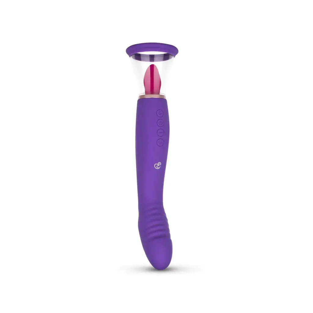 Easytoys Vibe Collection - Pleasure Pump with G-Spot Vibrator Paars (1 stuk)