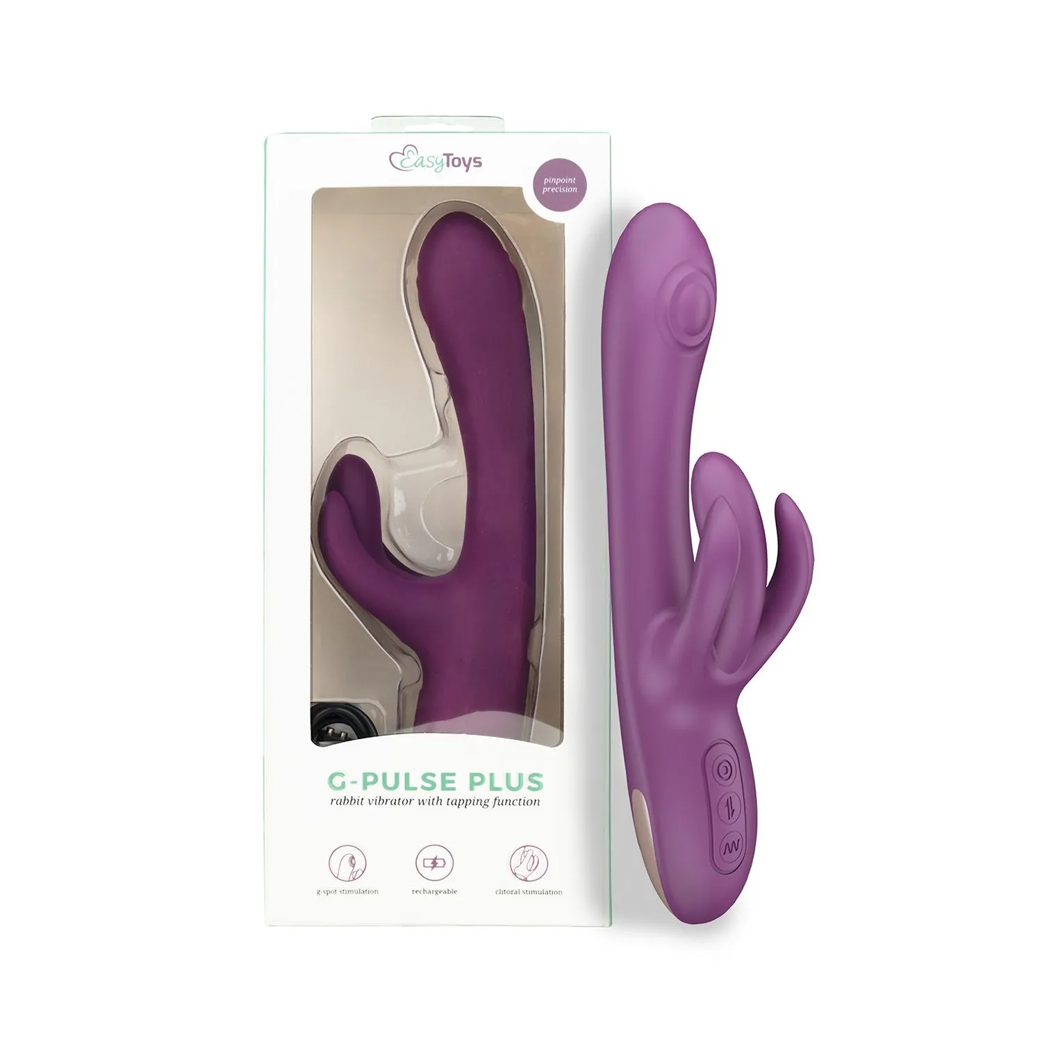 Easytoys Vibe - Rabbit With Tapping Paars (1 stuk) - image 6