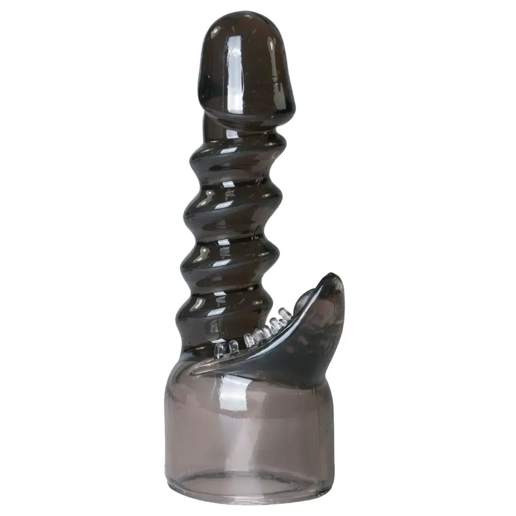 Easytoys Wand Collection - Spiral Wand Attachment Zwart transparant (1 stuk)