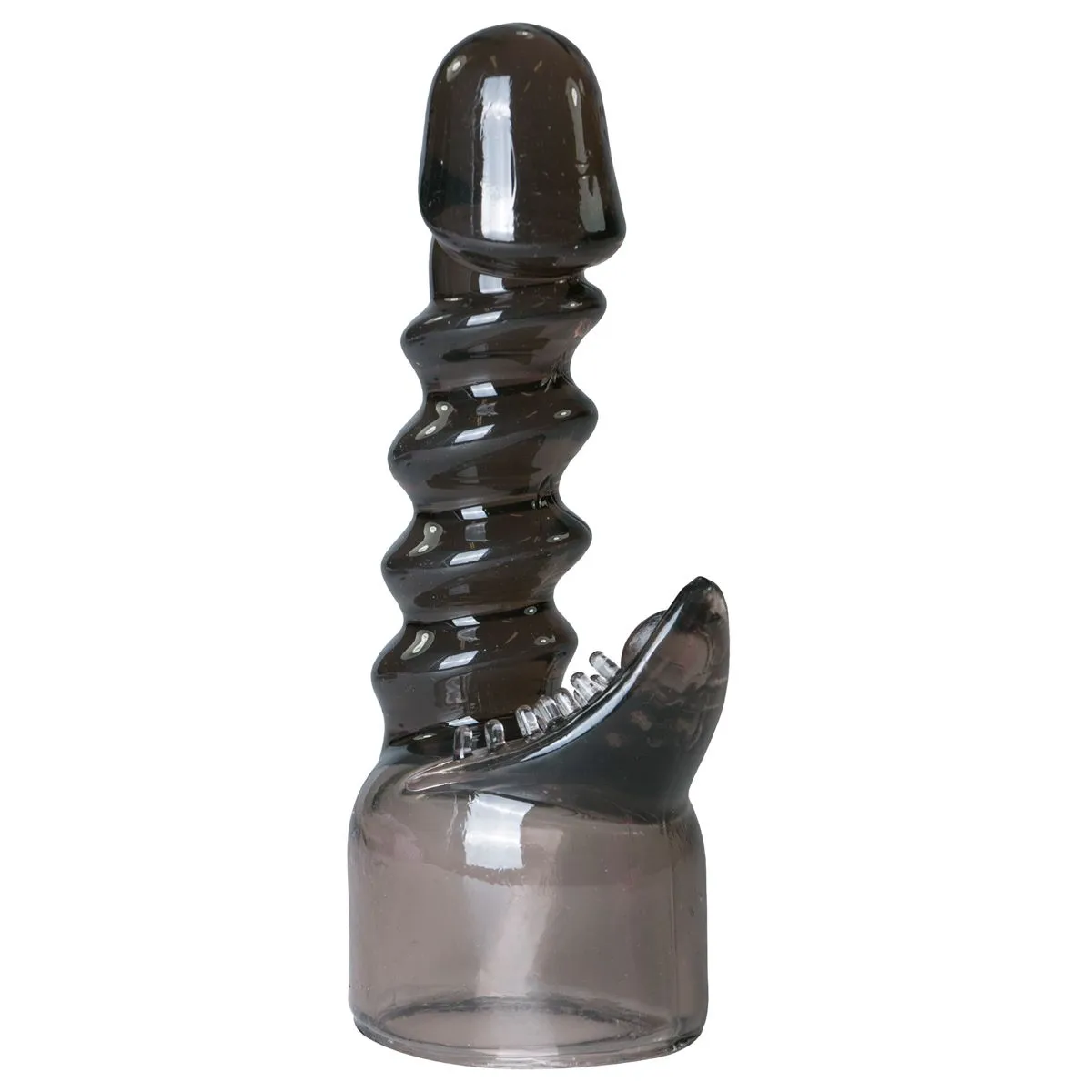 Easytoys Wand Collection - Spiral Wand Attachment Zwart transparant (1 stuk)