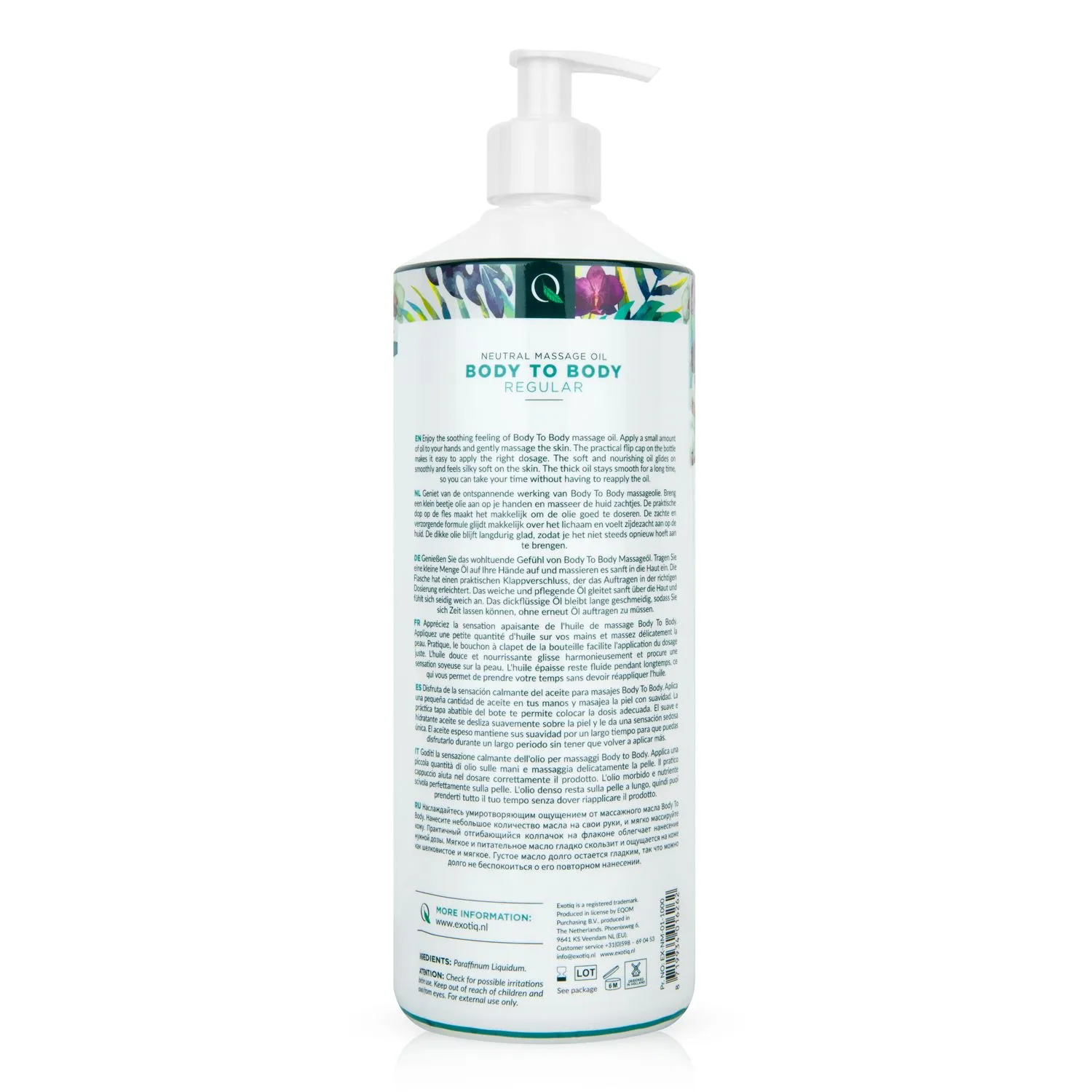 Exotiq - Body To Body Oil Transparant (1000 ml) - image 2