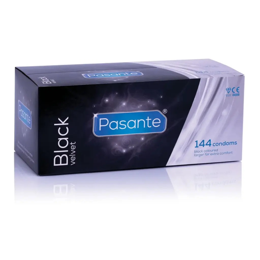 Pasante - Black Velvet Condoms Transparant (144 stuks)