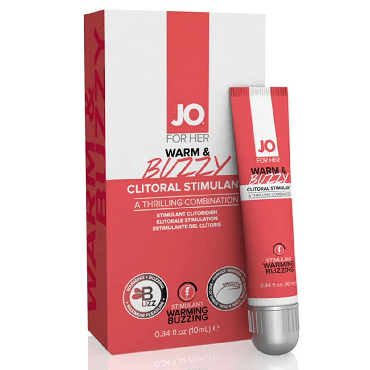 System JO - For Her Clitoral Stimulant Warming Warm & Buzzy  (10 ml)