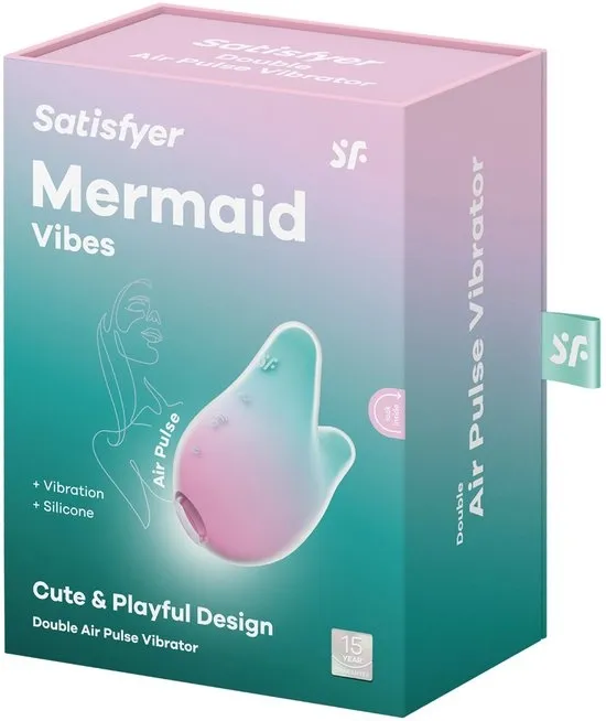 Satisfyer Mermaid Vibes Mint/Roze (1 stuk)