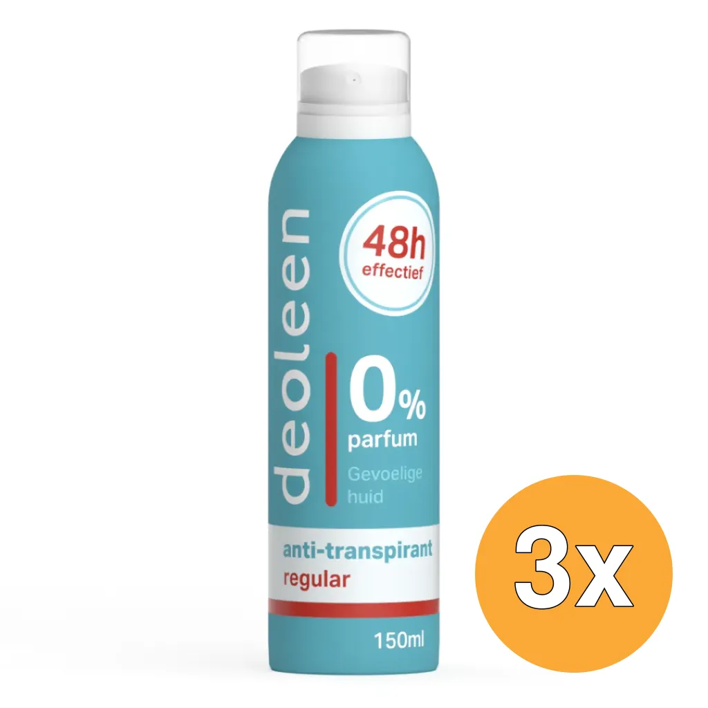 3x Deoleen Satin spray regular (150 ml)